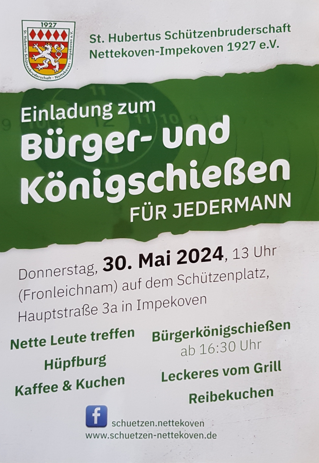 Einladung Bürgerkönig am 30. Mai